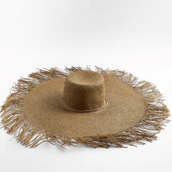 Zara Frayed Sun Hat Size S 0653/042 - Picture 10 of 11